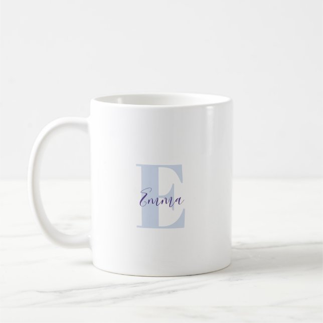 Fresh Bright Mug with Monogram Inspirational  (Left)