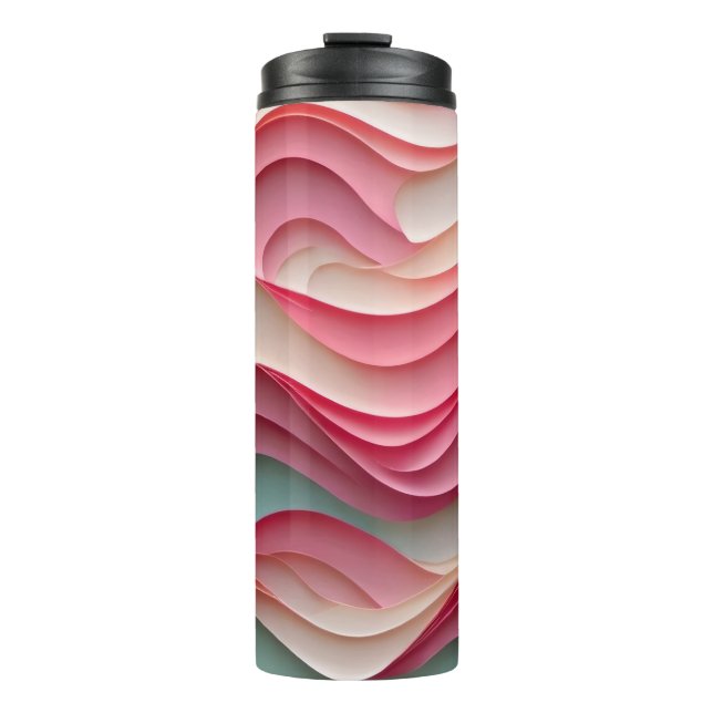 Fresh Candy Coloured Waves Thermal Tumbler (Front)