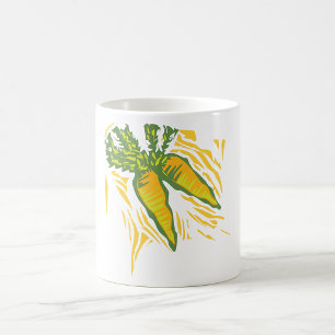 Fresh Carrot Colourful Vegetable Art Coffee Mug