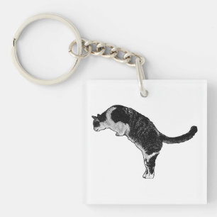 Fresh Cat Accent Keychain