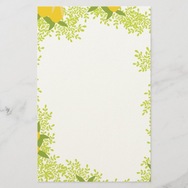 Fresh & Cheerful Writing Paper (Front)