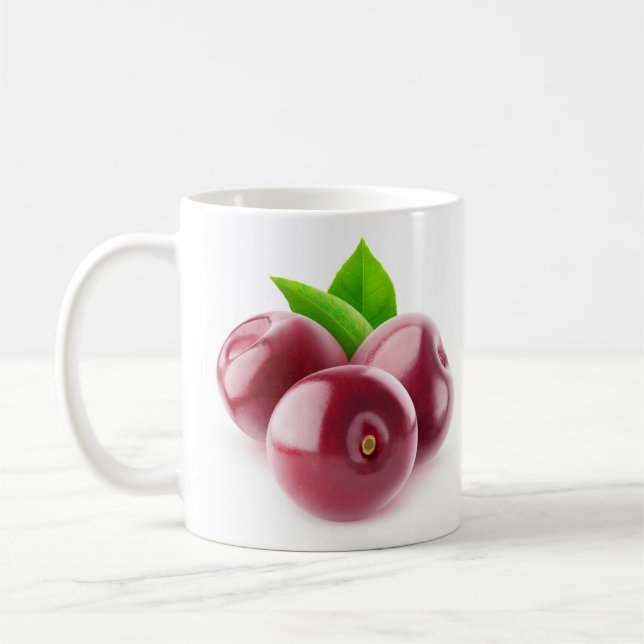 Fresh cherries coffee mug (Left)