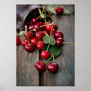 Fresh Cherries Poster