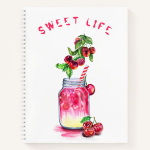 Fresh Cherry Drink Notebook