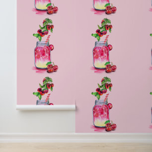 Fresh Cherry Drink Wallpaper