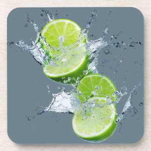 Fresh Citrus Coaster Set- Lime Design