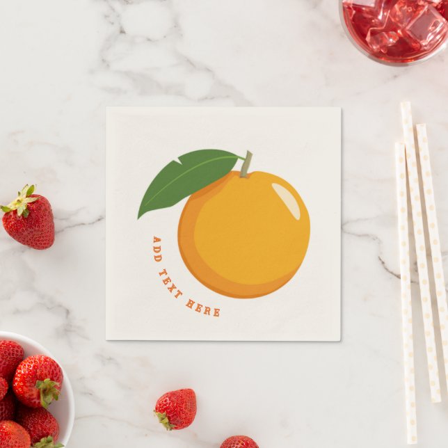 Fresh Citrus Inspired Table Tissues Ecru Cocktail  Napkin (Insitu)