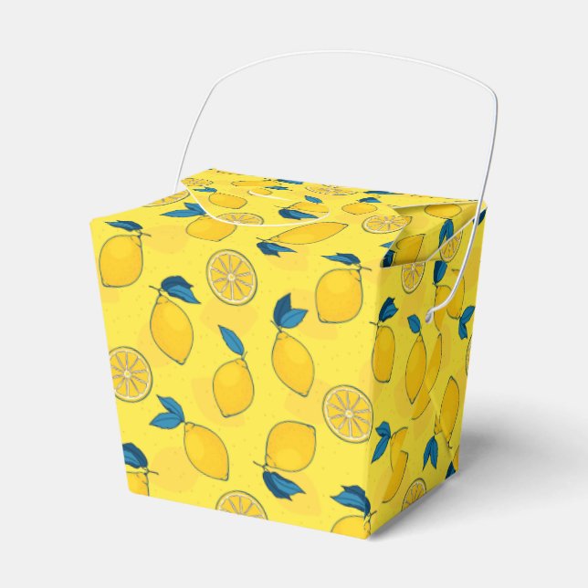 Fresh Citrus Lemon  Favor Box (Front Side)