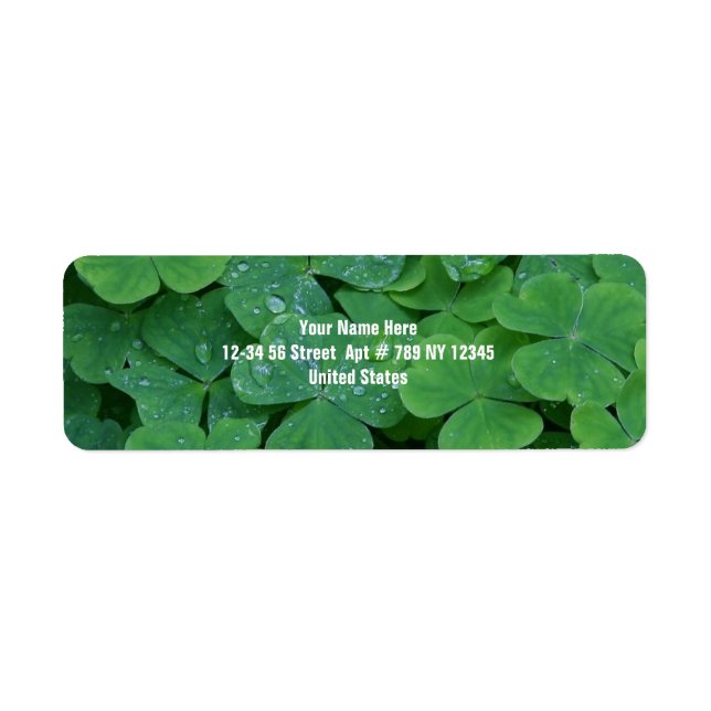 Fresh Clover Green Leafs (Front)
