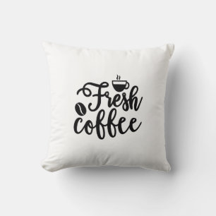 Fresh coffee throw pillow