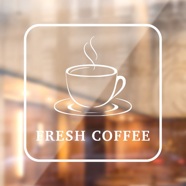 Fresh Coffee Window Cling (Sheet 2)