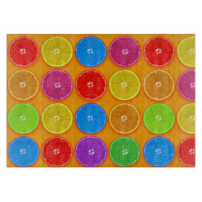 Fresh Colourful Orange Slices Cutting Board (Front)