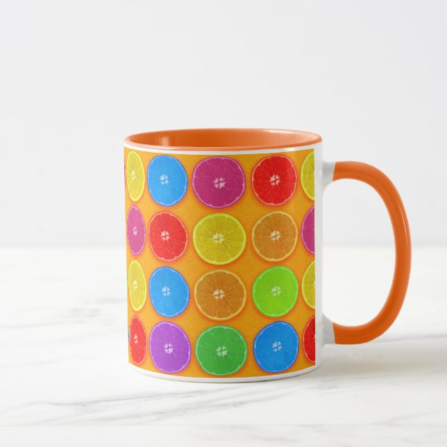 Fresh Colourful Orange Slices Mug (Right)