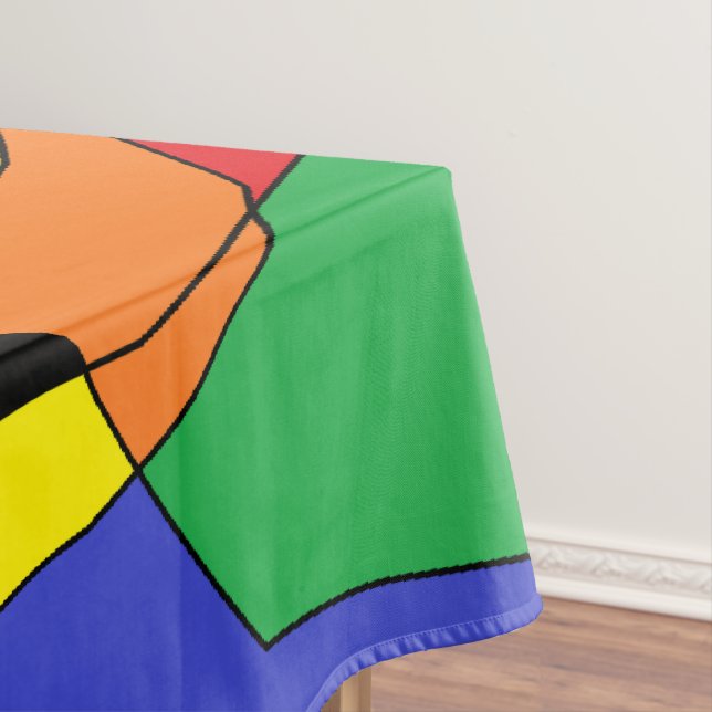 Fresh Colours Tablecloth - Colourful (In Situ)