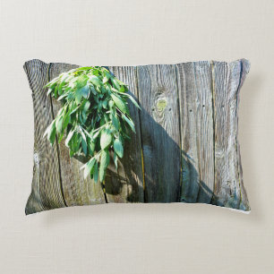 Fresh-cut Sage Barn-wood Decorative Pillow