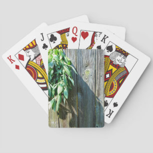Fresh-cut Sage Barn-wood Playing Cards