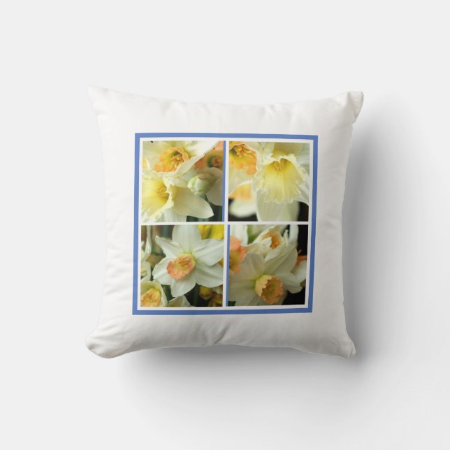 Fresh Daffodil Dream American MoJo Pillow (Front)