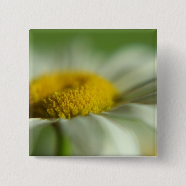 Fresh Daisy 2 Inch Square Button (Front)
