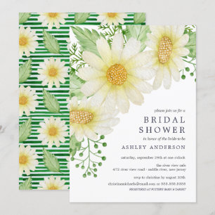 Fresh Daisy Bridal Shower Invitation