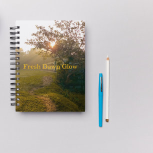 Fresh Dawn Glow Misty Path Notebook