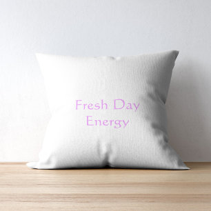 Fresh Day Energy Modern Minimalist Throw Pillow