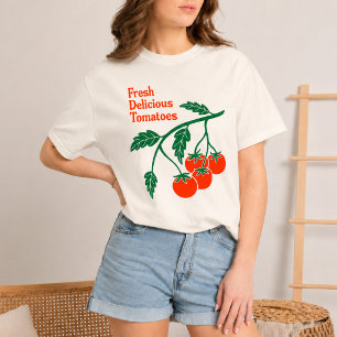 Fresh Delicious Tomatoes T-Shirt – Vintage Tomato Tri-Blend Shirt