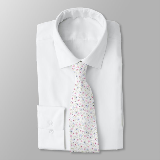 Fresh Design Floral Neck Tie (Tied)