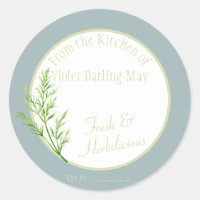 Fresh Dill Herb - Homemade Baking Gift Food Label