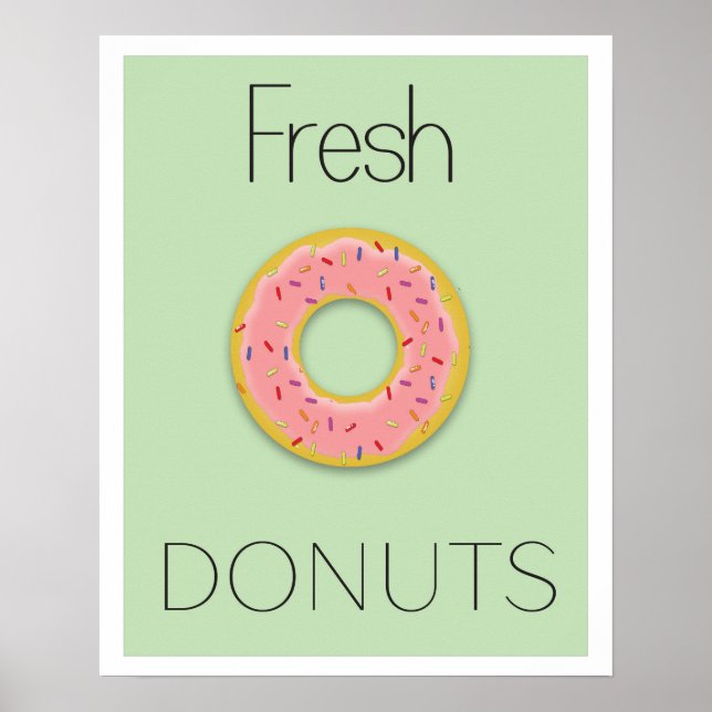 Fresh Doughnuts Poster (Front)
