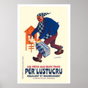Fresh Egg Pasta Vintage Food&Drink Poster