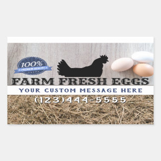 Fresh Eggs From the Farm Premium Quality Chickens Sticker