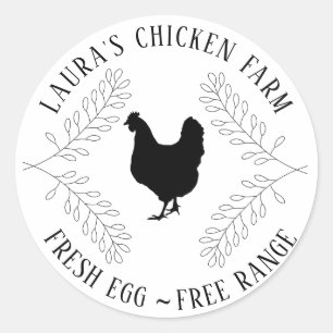 Fresh Eggs Vintage Chicken Farm Cartel Label Mini