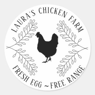 Fresh Eggs Vintage Chicken Farm Cartel Label Mini