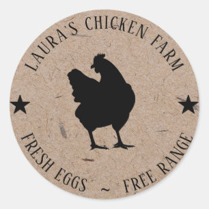 Fresh Eggs Vintage Chicken Farm Cartel Label Mini