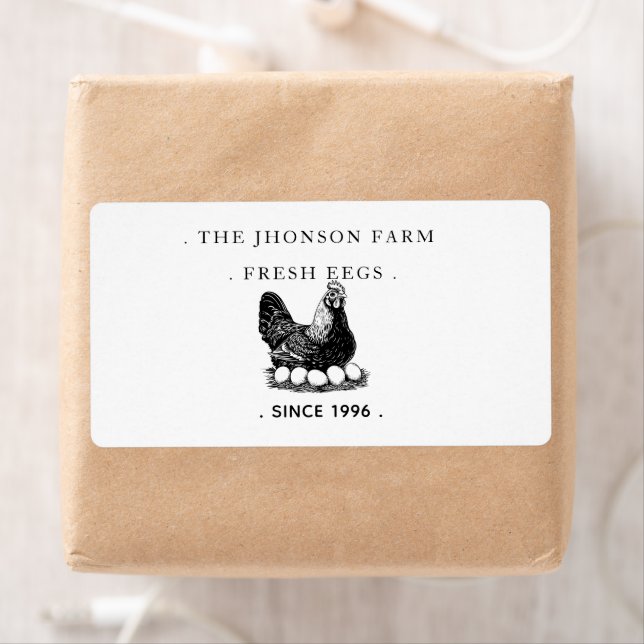 Fresh Eggs Your Name Chicken Hens Egg (En situation)