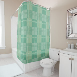 Fresh Emerald Sage Plaid Aesthetic