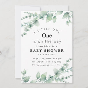 Fresh Eucalyptus Baby Shower Invitation! Invitation