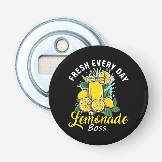 Fresh Every Day The Lemonade Boss Bottle Opener (Front)