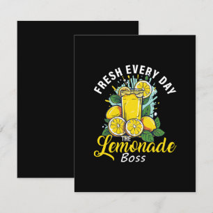 Fresh Every Day The Lemonade Boss Enclosure Card