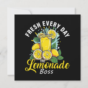 Fresh Every Day The Lemonade Boss Invitation