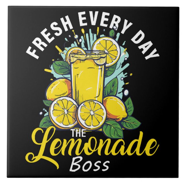Fresh Every Day The Lemonade Boss Tile (Front)