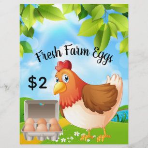 Fresh Farm Eggs Business Promotional Flyer