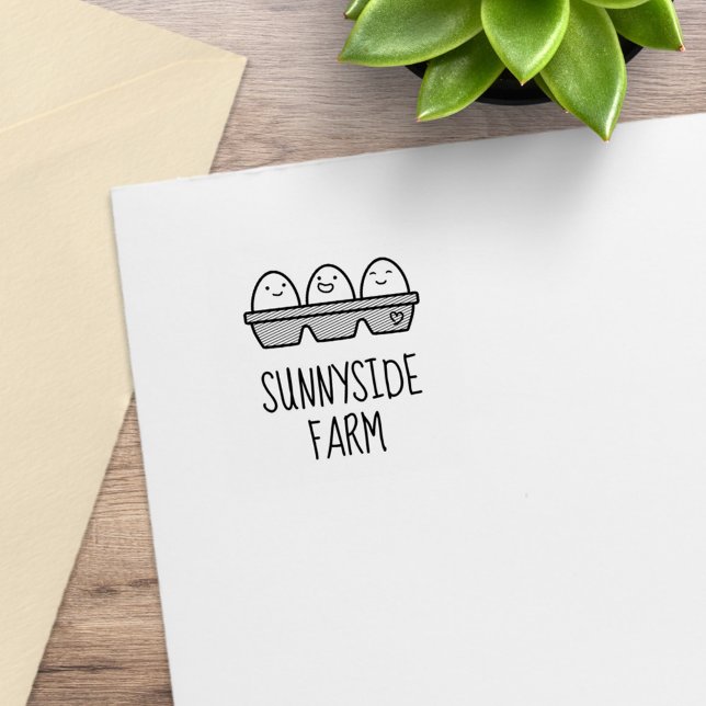 Fresh Farm Eggs Carton 2 Small Rubber Stamp (Creator Uploaded)