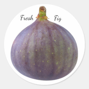Fresh fig classic round sticker
