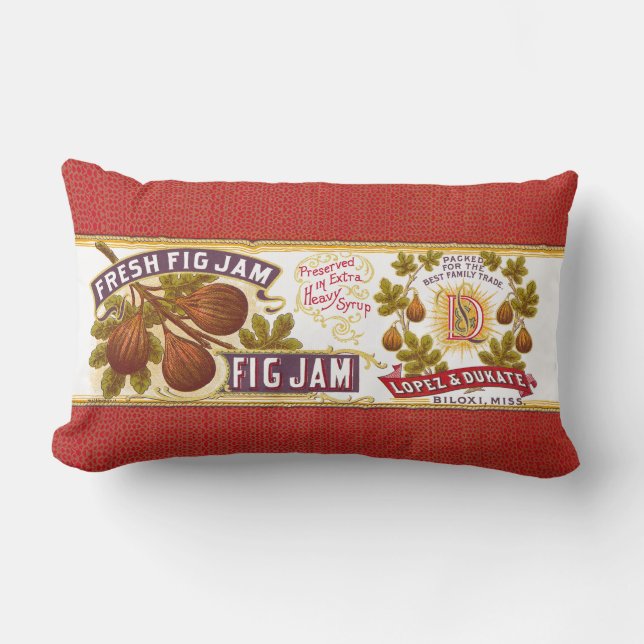 Fresh Fig Jam Lumbar Pillow (Front)