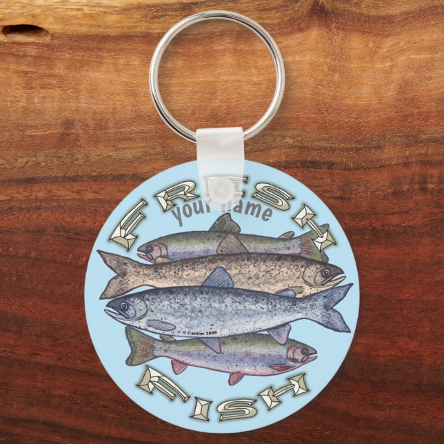 Fresh Fish keychain (Front)