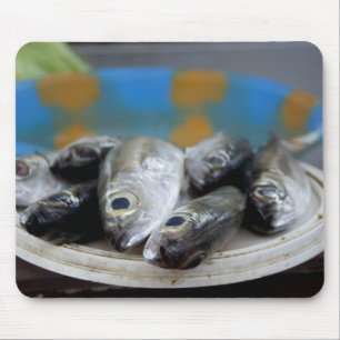 Fresh fish on fish market Mercado de Peixe), Mouse Pad