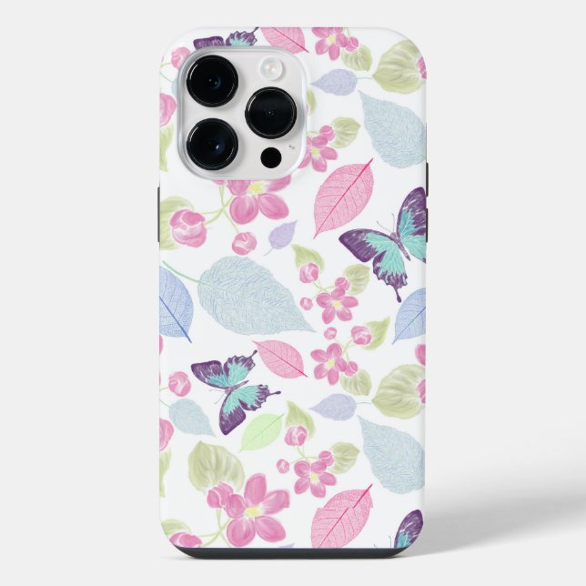Fresh Floral Pattern  iPhone Case (Back)
