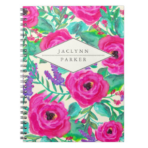 Fresh Florals Personalized Notebook