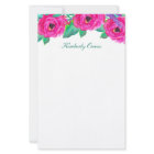 Fresh Florals Personalized Stationery Paper